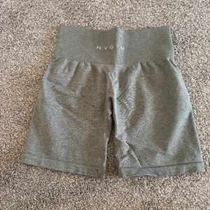 Green NVGTN Seamless shorts, small